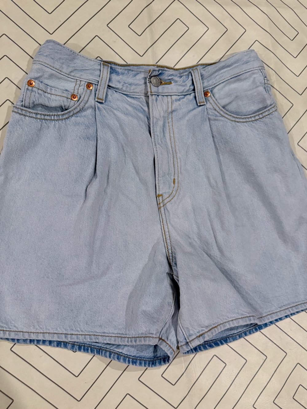 Levi's Denim Ribcage Shorts - Picture 2 of 9